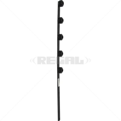 Nemtek Fence Pole – 5Line Flat Bar Black