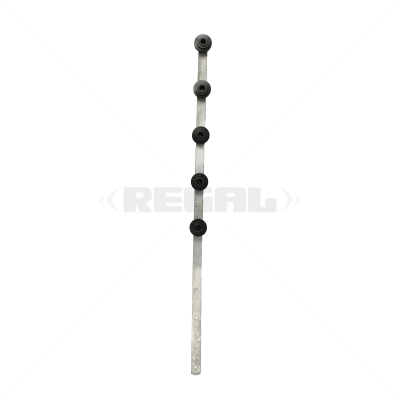 Nemtek Fence Pole – 5Line Flat Bar Angle Galvanised BB