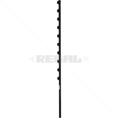 Nemtek Fence Pole – 10Line Square Tube Straight Black