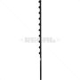 Nemtek Fence Pole - 10Line Square Tube Straight Black
