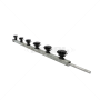 Nemtek Fence Pole - 6Line Square Tube Galv +Pin Jurassic Black Bobbin