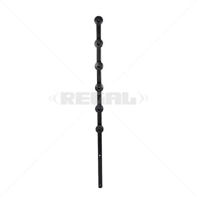 Nemtek Fence Pole – 6Line Flat Bar Straight Black