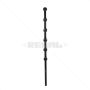 Nemtek Fence Pole - 6Line Flat Bar Straight Black