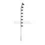 Nemtek Fence Pole - 8Line Square Tube Golf Jurassic Galvanised BB