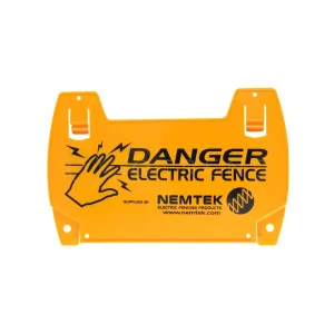 Nemtek fence accessories warning sign- electric fence large