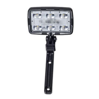 Perimter Fence Dual Light on Bracket Black 24VDC