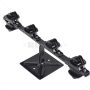 Nemtek Fence Pole - 6 Line Low Profile HDG PC Black