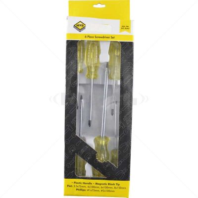 Screwdriver Set – MTS 6 Piece Black Tip