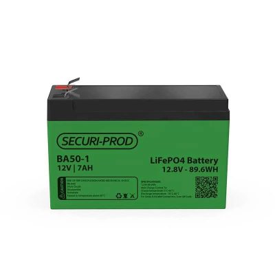Securi-Prod Battery 12V 7Ah Lithium LiFePO4